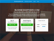 Tablet Screenshot of businessspider.com